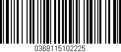 Código de barras (EAN, GTIN, SKU, ISBN): '0368115102225'