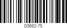 Código de barras (EAN, GTIN, SKU, ISBN): '03682-75'