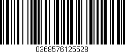 Código de barras (EAN, GTIN, SKU, ISBN): '0368576125528'