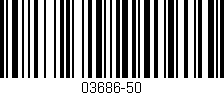 Código de barras (EAN, GTIN, SKU, ISBN): '03686-50'