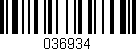 Código de barras (EAN, GTIN, SKU, ISBN): '036934'