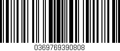 Código de barras (EAN, GTIN, SKU, ISBN): '0369769390808'