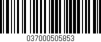 Código de barras (EAN, GTIN, SKU, ISBN): '037000505853'