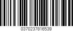 Código de barras (EAN, GTIN, SKU, ISBN): '0370237816539'