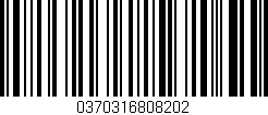 Código de barras (EAN, GTIN, SKU, ISBN): '0370316808202'