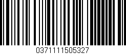 Código de barras (EAN, GTIN, SKU, ISBN): '0371111505327'