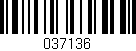 Código de barras (EAN, GTIN, SKU, ISBN): '037136'