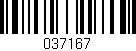 Código de barras (EAN, GTIN, SKU, ISBN): '037167'