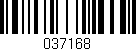 Código de barras (EAN, GTIN, SKU, ISBN): '037168'
