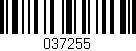 Código de barras (EAN, GTIN, SKU, ISBN): '037255'
