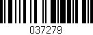 Código de barras (EAN, GTIN, SKU, ISBN): '037279'
