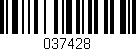 Código de barras (EAN, GTIN, SKU, ISBN): '037428'