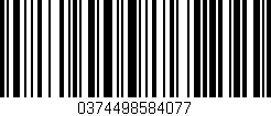 Código de barras (EAN, GTIN, SKU, ISBN): '0374498584077'