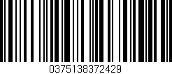 Código de barras (EAN, GTIN, SKU, ISBN): '0375138372429'