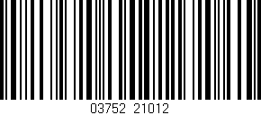 Código de barras (EAN, GTIN, SKU, ISBN): '03752/21012'