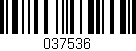 Código de barras (EAN, GTIN, SKU, ISBN): '037536'