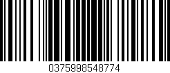 Código de barras (EAN, GTIN, SKU, ISBN): '0375998548774'