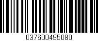 Código de barras (EAN, GTIN, SKU, ISBN): '037600495080'