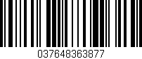 Código de barras (EAN, GTIN, SKU, ISBN): '037648363877'