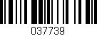 Código de barras (EAN, GTIN, SKU, ISBN): '037739'