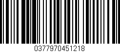 Código de barras (EAN, GTIN, SKU, ISBN): '0377970451218'