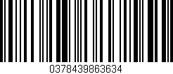 Código de barras (EAN, GTIN, SKU, ISBN): '0378439863634'