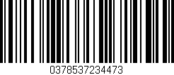 Código de barras (EAN, GTIN, SKU, ISBN): '0378537234473'