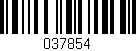 Código de barras (EAN, GTIN, SKU, ISBN): '037854'