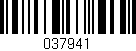 Código de barras (EAN, GTIN, SKU, ISBN): '037941'
