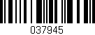 Código de barras (EAN, GTIN, SKU, ISBN): '037945'