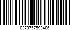 Código de barras (EAN, GTIN, SKU, ISBN): '0379757598406'
