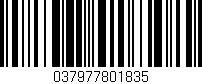 Código de barras (EAN, GTIN, SKU, ISBN): '037977801835'