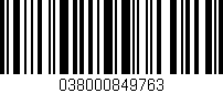 Código de barras (EAN, GTIN, SKU, ISBN): '038000849763'