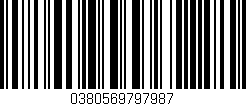 Código de barras (EAN, GTIN, SKU, ISBN): '0380569797987'