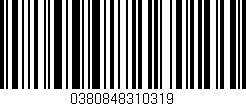 Código de barras (EAN, GTIN, SKU, ISBN): '0380848310319'