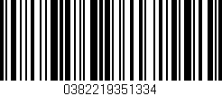 Código de barras (EAN, GTIN, SKU, ISBN): '0382219351334'