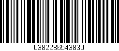 Código de barras (EAN, GTIN, SKU, ISBN): '0382286543830'