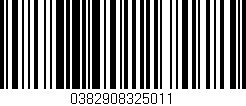 Código de barras (EAN, GTIN, SKU, ISBN): '0382908325011'