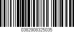 Código de barras (EAN, GTIN, SKU, ISBN): '0382908325035'