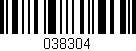 Código de barras (EAN, GTIN, SKU, ISBN): '038304'