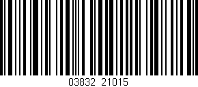 Código de barras (EAN, GTIN, SKU, ISBN): '03832/21015'