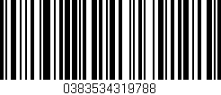 Código de barras (EAN, GTIN, SKU, ISBN): '0383534319788'