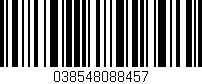 Código de barras (EAN, GTIN, SKU, ISBN): '038548088457'
