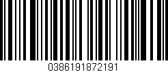 Código de barras (EAN, GTIN, SKU, ISBN): '0386191872191'