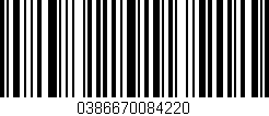 Código de barras (EAN, GTIN, SKU, ISBN): '0386670084220'