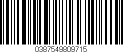 Código de barras (EAN, GTIN, SKU, ISBN): '0387549809715'