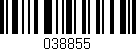 Código de barras (EAN, GTIN, SKU, ISBN): '038855'