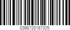 Código de barras (EAN, GTIN, SKU, ISBN): '0388720187325'
