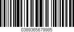 Código de barras (EAN, GTIN, SKU, ISBN): '0389365679985'