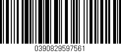 Código de barras (EAN, GTIN, SKU, ISBN): '0390829597561'